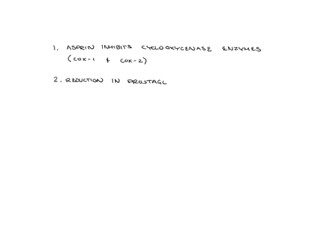 explain-the-actions-of-aspirin-in-terms-of-its-effect-on-prostaglandin-thromboxane-and-leukotriene-synthesis