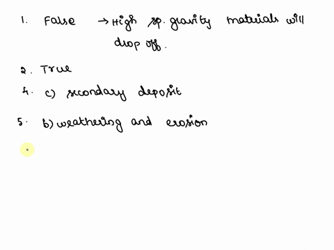 1-true-or-falselow-specific-gravity-minerals-less-heavy-will-drop-out-of-moving-water-first-if-the-water-speed-decreases2-true-or-false-gemstones-with-high-specific-gravities-and-hardness-te-23742