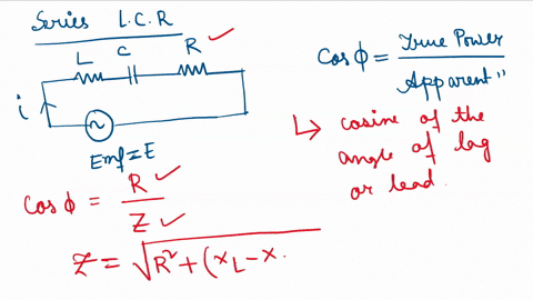 what-is-the-power-factor-of-a-series-lcr-circuit