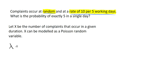 the-marketing-manager-of-a-company-has-noted-that-she-usually-recieves-10-complaint-calls-fr-customer-during-a-week-consisting-of-5-working-days-and-that-the-calls-occur-at-random-find-the-probability