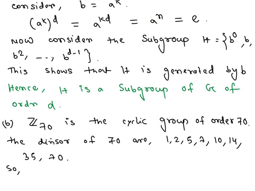 SOLVED: (b) How Many Isomorphism Classes Of Abelian Groups Of Order 700 ...