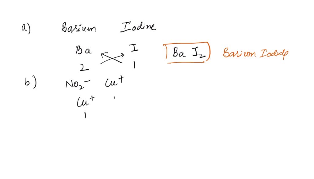 SOLVED What is the formula of the ionic compound expected to form