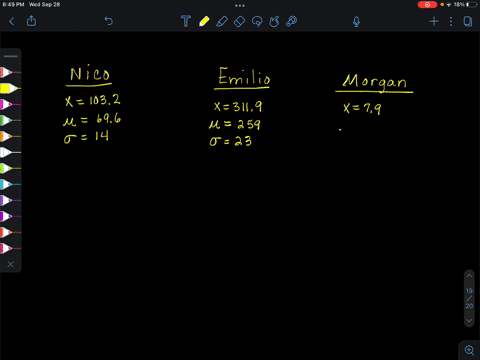 three-potential-employees-took-an-aptitude-test-each-person-took-a-different-version-of-the-test-the-scores-are-reported-below-nico-got-a-score-of-1032-this-version-has-a-mean-of-696-and-a-s-44428