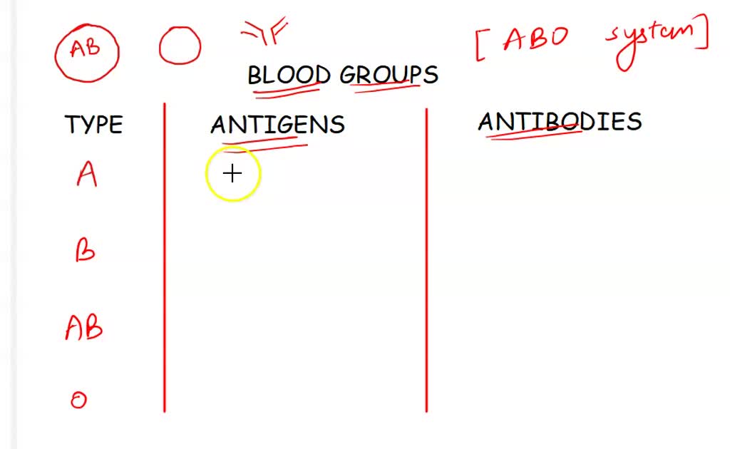 SOLVED 1. Complete the table identifying antigens and antibodies by