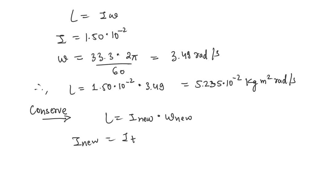 SOLVED: 'The moment f inertia of turntable about its axis of rotation ...