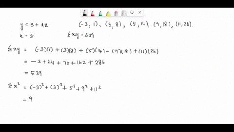 find-the-least-squares-regression-line-ybax-through-the-points-31385149181126-for-what-value-of-x-is-y0-x-04165