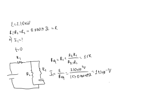 in-the-circuit-of-the-figure-210-kv-c-720-pf-r1-r2-r3-0980-mq-with-c-completely-uncharged-switch-s-suddenly-closed-at-t-0-at-t-0-what-are-a-current-i1-in-resistor-1-b-current-i2-in-resistor-83889