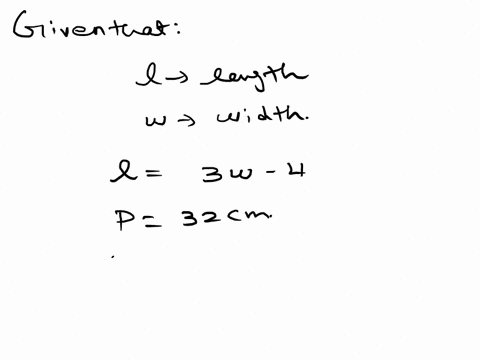 the-length-of-a-rectangle-is-4-less-than-3-times-its-width-if-its-perimeter-is-32-cm-find-the-area-of-the-rectangle