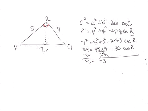 recall-that-for-the-triangle-abc-the-law-of-cosines-states-that-c-2-a-2-b2-2ab-cos-c-in-the-triangle-shown-in-the-figure-to-the-right-find-the-measure-of-angle-r-note-the-figure-is-not-drawn-to-scale