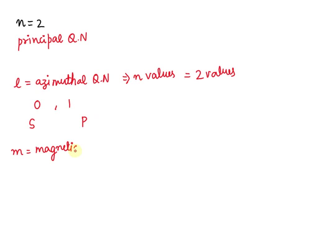 SOLVED Which is a correct set of values of m for one of the subshells