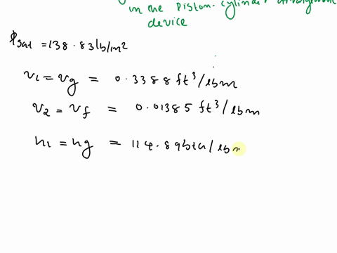 saturated-r-134a-vapor-at-100-degrees-farenheit-is-condensed-at-constant-pressure-to-a-saturated-liquid-in-a-closed-piston-cylinder-system-calculate-the-heat-transfer-and-work-done-during-th-16318