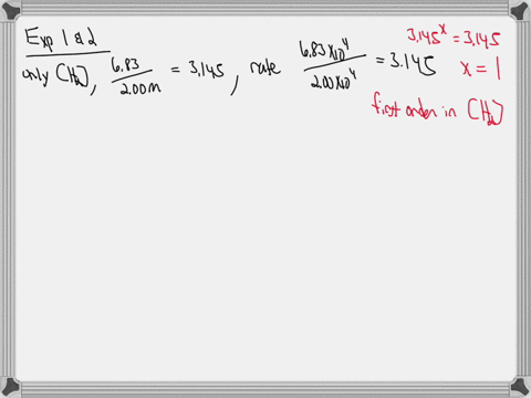 some-measurements-of-the-initial-rate-of-a-certain-reaction-are-given-in-the-table-below-begintabularccc-hline-leftmathrmn_2right-leftmathrmh_2right-initial-rate-of-reaction-hline-162-m-200-m-200-time