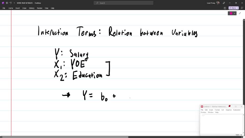 SOLVED: Discuss what interaction terms are in linear regression and why ...