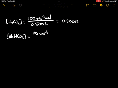 you-prepare-a-buffer-solution-by-adding-100-mmol-of-h2co3-and-20-mmol-of-nahco3-to-500-ml-of-water-at-25-c-what-is-the-approximate-ph-of-the-solution-59507