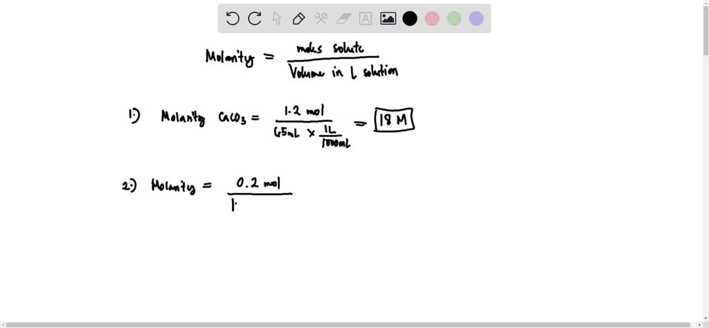 SOLVED: 1. What is the molarity of 5 moles of acetic acid (CH3COOH ...