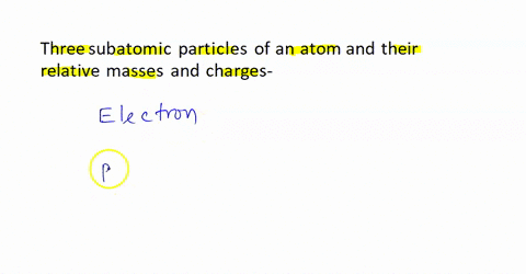 name-the-three-subatomic-particles-found-in-an-atom-and-give-their-relative-masses-and-charges-54205