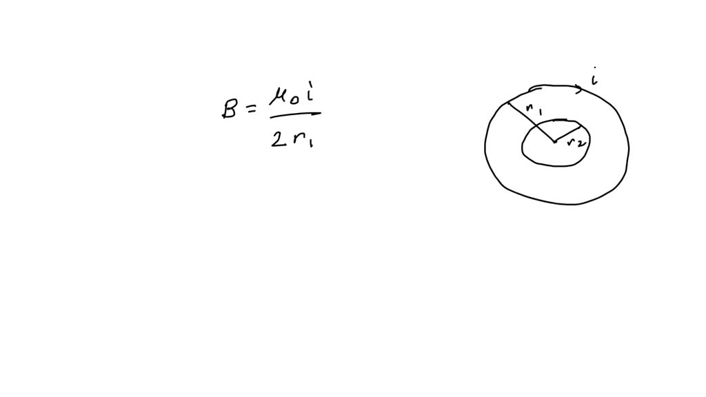 SOLVED: Yar?çaplar? Rl Ve R2(rl>r2) Olan çember Biçimli Iki Tel Döngü X ...