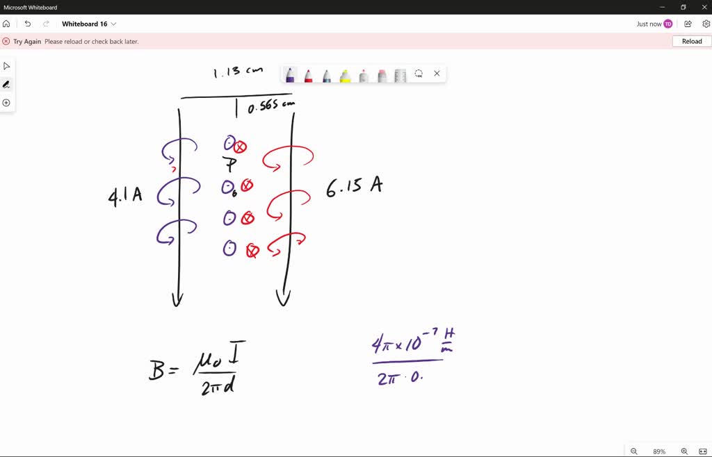SOLVED The two very long parallel wires shown in the figure below
