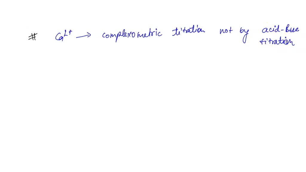 SOLVED: Ca2+ is determined using reduction-oxidation titrations. Why ...