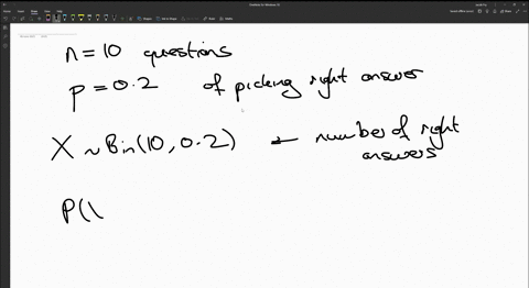 there-are-ten-multiple-choice-questions-on-an-examination-if-there-are-five-choices-per-question-what-is-the-probability-that-student-wili-answer-at-least-five-questions-correctly-just-by-pi-04703