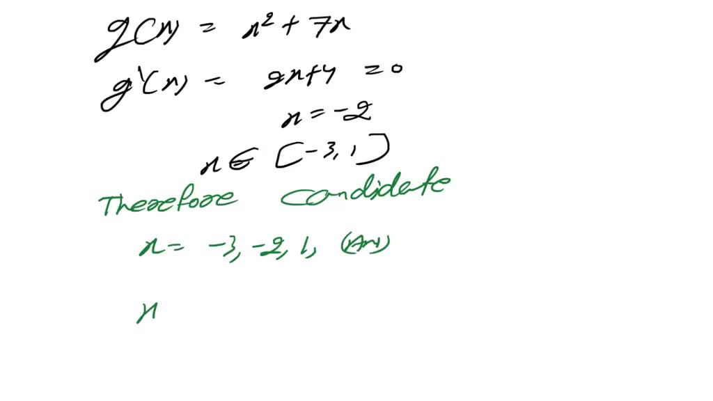 SOLVED: Determine the three x-value candidates for absolute extremum on ...