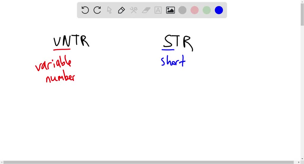 SOLVED: WHICH ONE is the difference between VNTRs (Variable Number ...