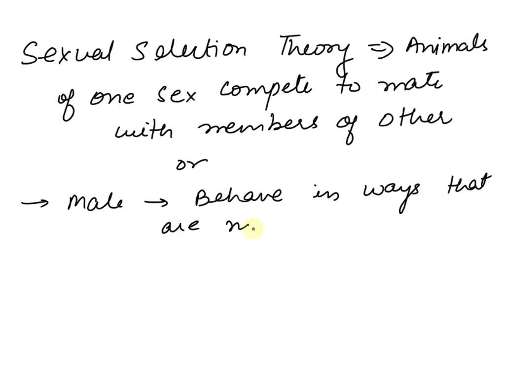 SOLVED: You find a population of birds that is heavily female-biased in the  wild. Therefore, based on sexual selection theory, you expect that males  must compete for access to females. True False