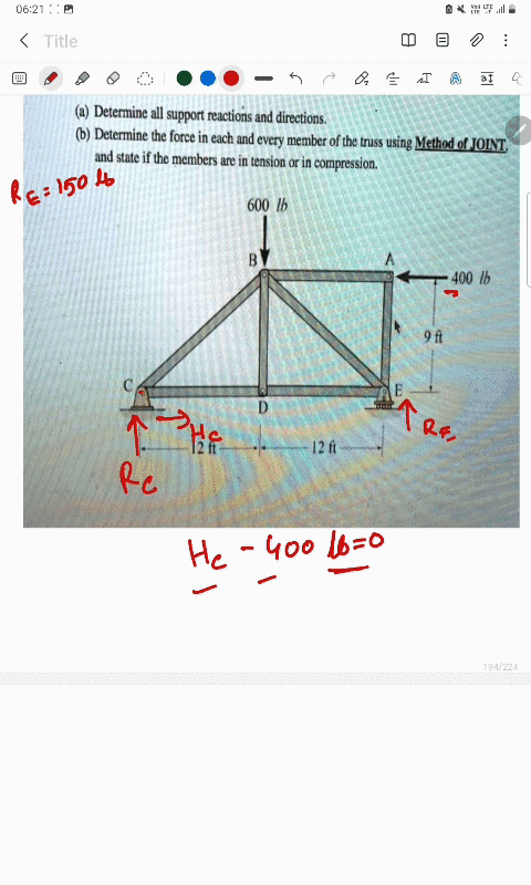 determine-all-support-reactions-and-directions-6-determine-the-force-in-each-and-every-member-of-the-truss-using-method-ol-joint-and-state-if-the-members-are-in-tension-or-in-compression-600-27076