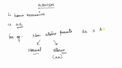 albinism-in-humans-is-inherited-as-a-simple-recessive-trait-determine-the-genotypes-of-the-parents-and-offspring-for-the-following-families-when-two-alternative-genotypes-are-possible-list-b-17304