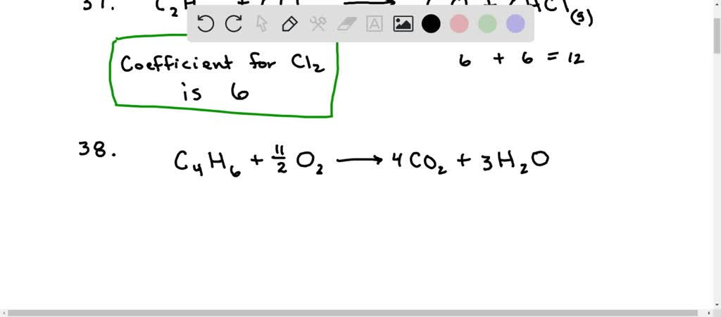 Solved Question 37 3 Points Ethane Gas Czhb Reacts With Chlorine Gas To Form