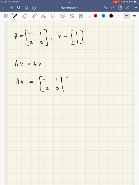 show-that-v-is-an-eigenvector-of-a-and-find-the-corresponding-eigenvalue-1-1-a-av-1-03777