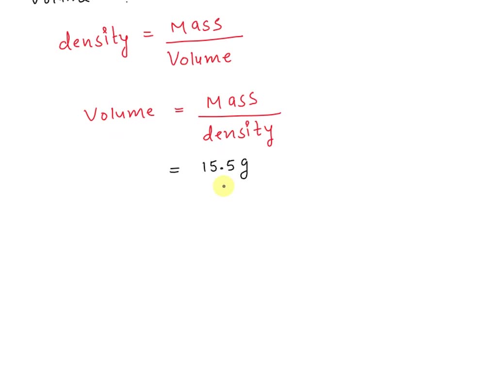 SOLVED An aluminum bar has a density of 2.70 g/cm^3(cubed) and a mass