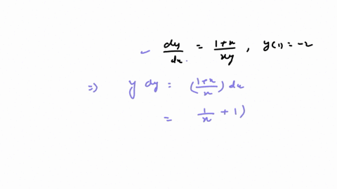use-separation-of-variables-to-solve-the-differential-equation-fracd-yd-xfrac1xx-y-with-initial-condition-y1-2-hint-after-you-isolate-frac1xx-on-one-side-of-the-equation-break-it-into-the-sum-of-two-f