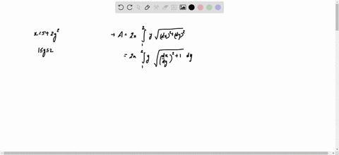 find-the-exact-area-of-the-surface-obtained-by-rotating-the-curve-about-the-x-axis-x-5-2y2-1-y-2-59307