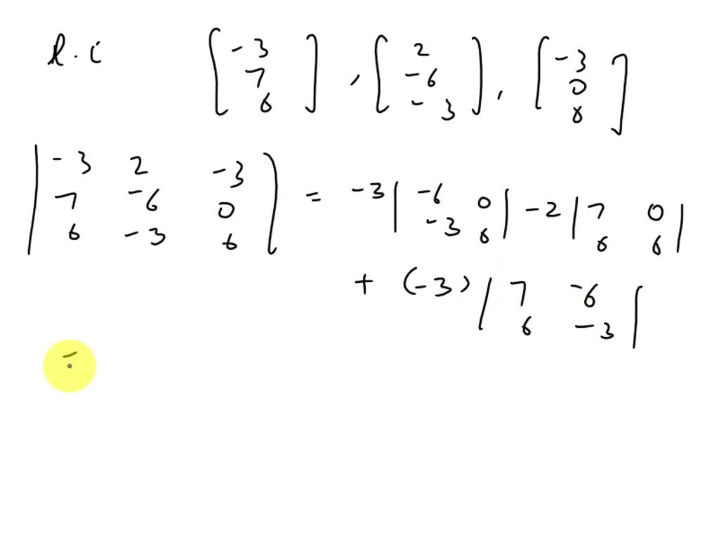 SOLVED: 1.Determine if the vectors are linearly independent Hint:Think ...