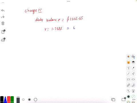 32-assignment-points-0-of-1-find-the-finance-charge-for-a-charge-account-with-an-average-daily-balance-of-126565-and-a-monthly-interest-rate-is-1768-assume-interest-is-calculated-on-the-average-daily