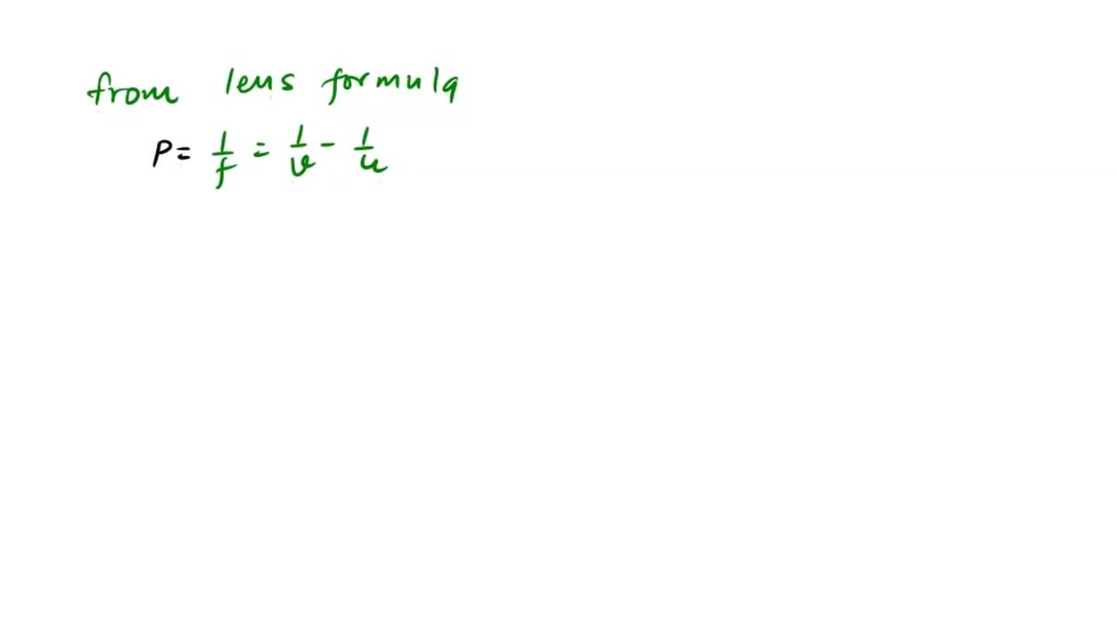 A concave lens produces an image 20cm from the lens of an object placed 30cm from the lens