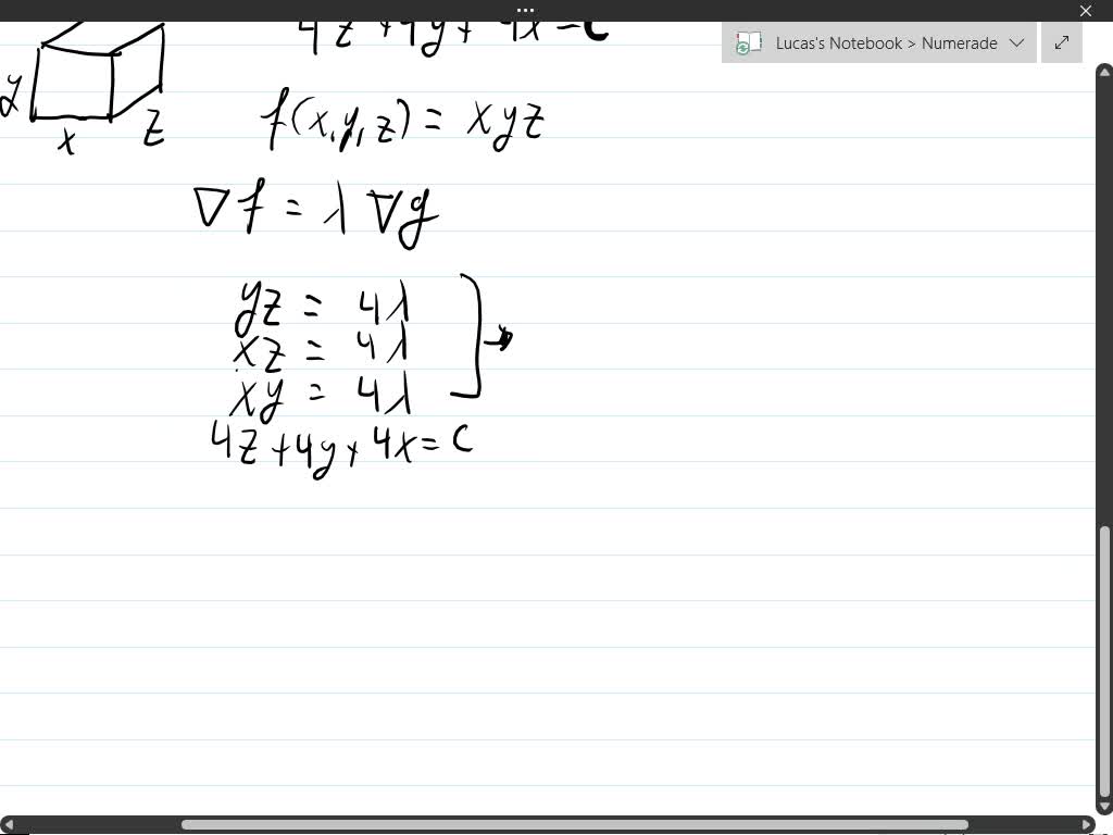 SOLVED: Find the dimensions of a box with maximum volume so that the ...
