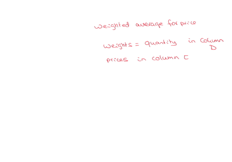 which-formula-below-gives-the-weighted-average-price-for-the-data-set