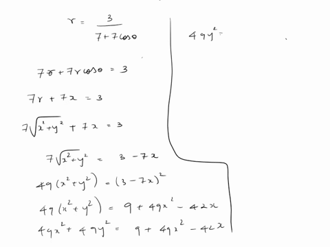 given-the-conic-section-r-find-the-x-and-y-intercepts-and-the-focuslfoci-7-cos0-intercepts-focusfoci-give-answers-as-a-list-of-one-or-more-ordered-pairs-separated-by-commas-20498