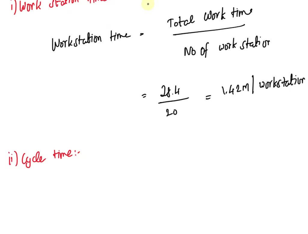 SOLVED How do you determine the idle time percentage from a given