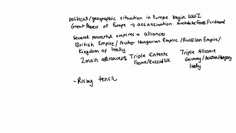 describe-the-politicalgeographic-situation-in-europe-at-the-beginning-of-world-war-l-how-did-the-great-powers-of-europe-come-to-war-after-the-assassination-of-the-archduke-franz-ferdinand-o-42453