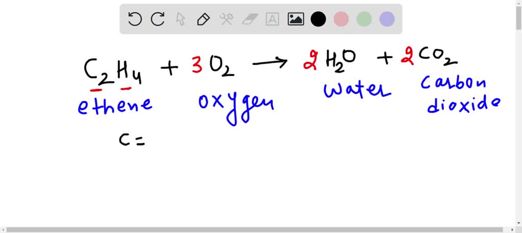 SOLVED how do I balance and identify this equation C2H4 O2