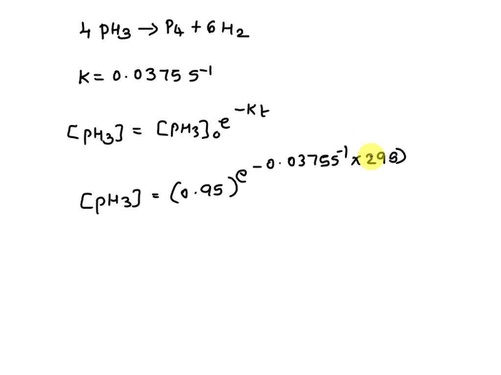 SOLVED: If the reaction is begun with an initial PH: concentration of 0 ...