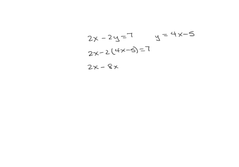 when-solving-2x-2y7-y4x-5-by-the-substitution-method-x12-is-obtained-find-the-solution-set-89545