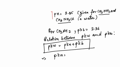 a-buffer-with-a-ph-of-985-contains-ch3nh2-and-ch3nh3cl-in-water-what-can-you-conclude-about-the-relative-concentrations-of-ch3nh2-and-ch3nh3cl-in-this-buffer-for-ch3nh2-pkb-336a-ch3nh2-7-ch3-64086