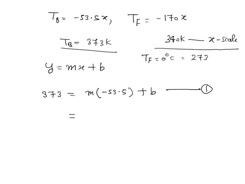 SOLVED Suppose that on a linear temperature scale X, water boils at