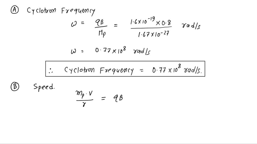 SOLVED: A cyclotron (Fig. 22.14 ) designed to accelerate protons has an ...