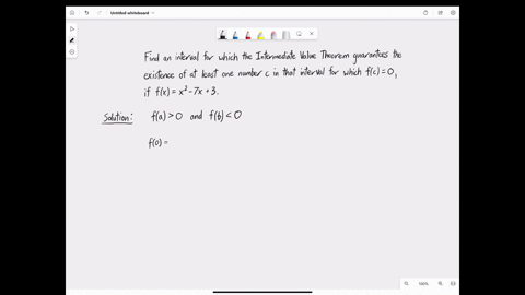 3-find-the-interval-for-which-the-intermediate-value-theorem-guarantees-the-existence-of-at-least-one-number-in-that-interval-for-which-fc-0-if-fxx-x2-7-x-3-a-2-1-b-1-0-c-0-1-d-1-2-e-none-of-33265