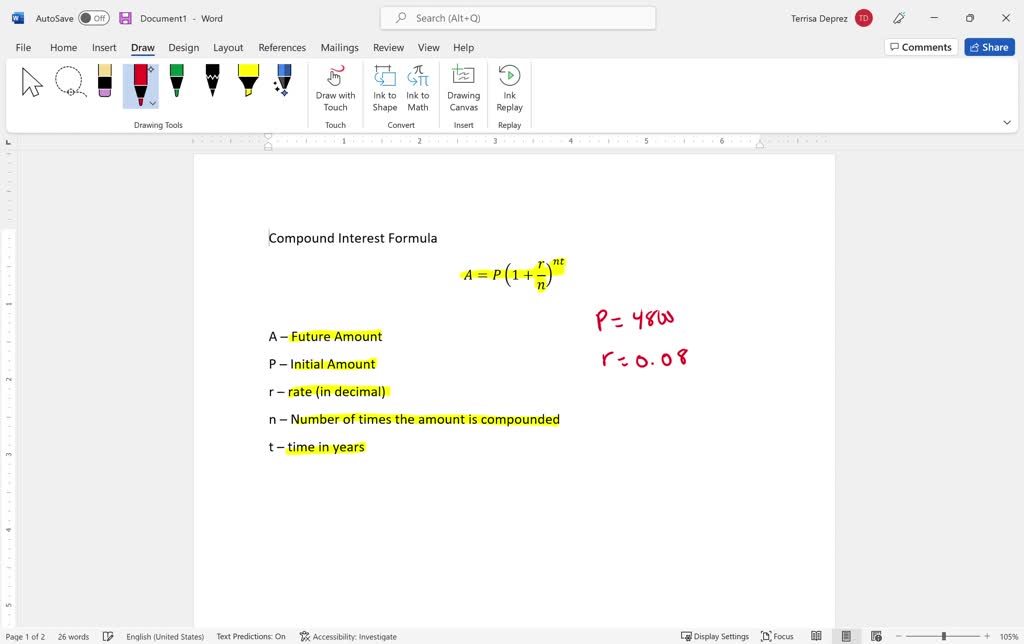 SOLVED 1. Calculate the compound amount. Use the compound amount